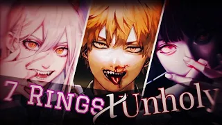 Nightcore - 7 Rings ✗ Unholy [Switching Vocals]