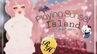 Playing Sunset Island!🏝🌺 (First royale high video)