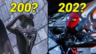 Evolution of Spider Man taking off his symbiote