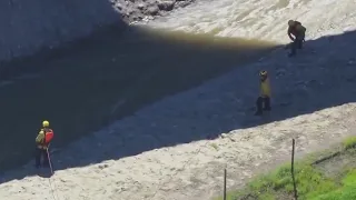 Swiftwater rescue underway in Pacoima