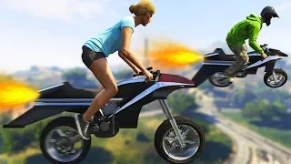 FLYING ROCKET BIKE! (NEW GTA DLC) W/Jelly