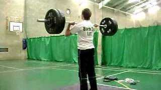 Mike~ 105 kg Snatch Training @ SCAT 6/4/09 @ 65 kg bodyweight (@ 15 yo)