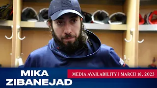 New York Rangers: Mika Zibanejad Postgame Media Availability | Mar. 18, 2023