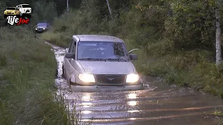 Suzuki Jimny, Opel Frontera и УАЗ Патриот Пикап на покатушках в день джипера 12 сентября