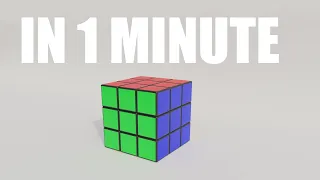 How to create a rubik's cube in Blender in 1 Minute