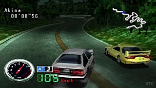 Initial D PS1 Gameplay HD (Beetle PSX HW)