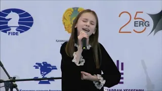 Daneliya Tuleshova. Warrior (Version 2.0) - 2019 Astana World's Chess Team Competition.