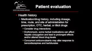 "Pre-Sedation Assessment Phase" by Patricia Scherrer, MD for OPENPediatrics