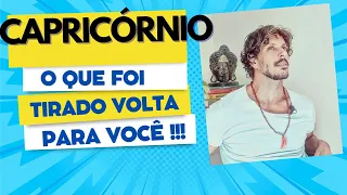 ♑️ CAPRICÓRNIO: O QUE FOI ROUBADO SERÁ RESTITUÍDO. Fernando Novais