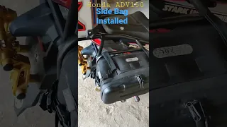 Honda ADV 150 Side Bag Installed