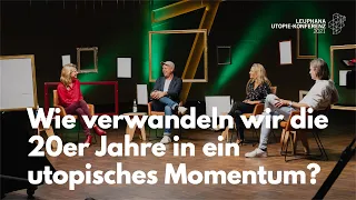 Abschluss der Utopie-Konferenz 21 - Antje Boetius, Eva Redecker, Ralph Ruthe, M. Göpel & R.D. Precht