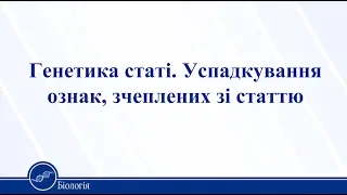 Генетика статі. Успадкування ознак, зчеплених зі статтю. Біологія 11 клас