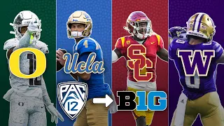 How Will Oregon, UCLA, USC, and Washington Perform In The Big Ten? | Big Ten Football 2024