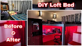 DiY Loft Bed | Budget Loft Bed | Small gaming room setup | 2021