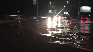 Потоп из-за сильного дождя в Саратове