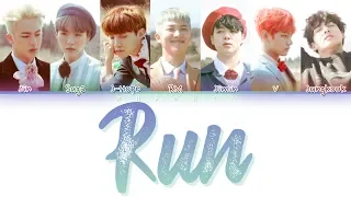 BTS (방탄소년단) - RUN (Color Coded Lyrics Eng/Rom/Han)