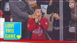 Fan loses mind after getting Ovi’s stick