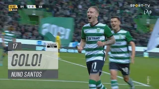 Goal | Golo Nuno Santos: Sporting (1)-0 Boavista (Liga 22/23 #24)