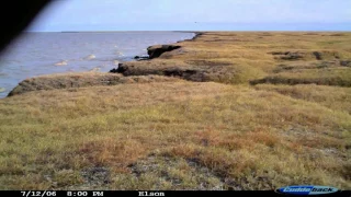 Coastal Erosion along Elson Lagoon time lapse 2006 25fps