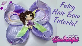 Fairy hair bow tutorial! How to make hair bows. DIY hair bows tutorial  🎀 laços de fita: