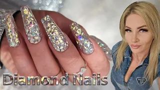 Nail tutorial on how to do 3D Diamond nails. 💎