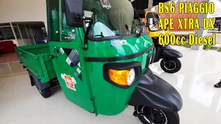 New Green Colour BS6 Ape 3-Wheeler Mini Loader launched with 600cc, Diesel Engine