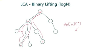 Lowest Common Ancestor  - O(logN) | Binary Lifting