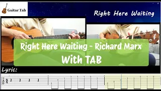 [Free TAB] Right here waiting - Richard Marx Acoustic guitar Fingerstyle Cover by Barry | 指彈譜