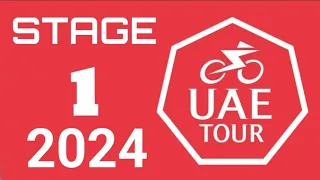 STAGE 1: UAE TOUR 2024 // 141km from AL DHAFRA WALK to LIWA // BURJEEL HOLDINGS STAGE
