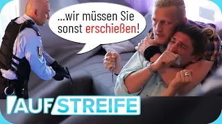 "Mir ist alles egal!” 🔪🩸 Wird er vor den Augen der Polizisten zum MÖRDER? | Auf Streife | SAT.1