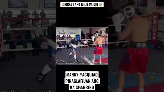 😱Grabe ang bilis pa din! Manny Pacquiao, pinaglaruan ang ka-sparring!