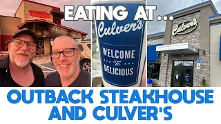 Eating at Outback Steakhouse & Culver's || Orlando Food Review