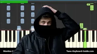 Alan Walker Diamond Heart ft. Sophia Somajo Piano Tutorial with Chords