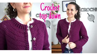 Chaqueta a crochet sin costuras - todas las tallas 🥰 para mujeres y hombres