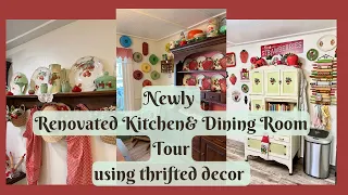 Thrifted Decor Kitchen & Dining Room Tour ~Vintage style