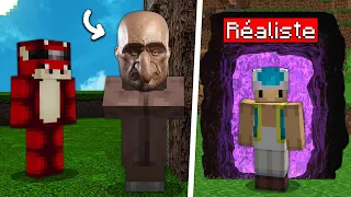 Celui qui Rend Minecraft le plus Réaliste en 30 Minutes a Gagné !