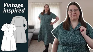 Sew a vintage inspired dress with me [free pattern]