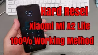 Hard reset Xiaomi Mi A2 Lite M1805D1SG. Remove pin, pattern, password lock.