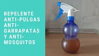 Repelente NATURAL anti-pulgas, anti-garrapatas y anti-mosquitos para perros