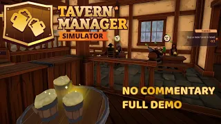 Tavern Manager Simulator Full Demo No Commentary Gameplay