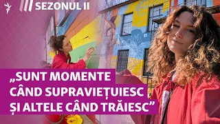 Alexandra Novak pictează ziduri în stânga Nistrului pentru că așa se simte mai în siguranță