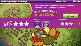 Clash of Clans Thanksgiving Challenge | Easy 3 Stars!