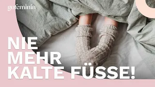 Kalte Füße stören beim Einschlafen? Mit diesen Tipps werden sie warm