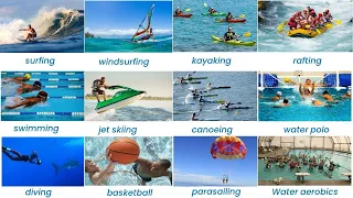 Water Sports in English - Water sport Vocabulary with Pictures