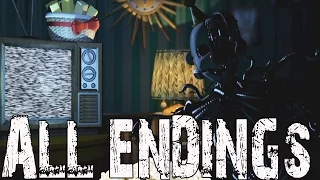 FNAF SISTER LOCATION ALL ENDINGS (FIVE NIGHTS AT FREDDY'S SISTER LOCATION Ending)