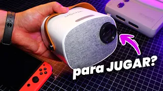 Mini proyector LED para VideoJUEGOS - Jugar sin TV | elrafias