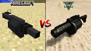 MINECRAFT GRENADE LAUNCHER VS GTA 5 GRENADE LAUNCHER - WHICH IS BEST?