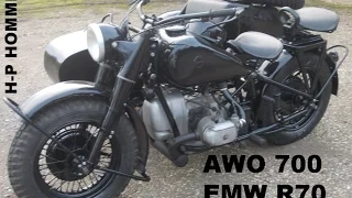 EMW R70 von 1954 - Versuchsfahrzeuge auf BMW R75 Basis  bei AWO gebaut