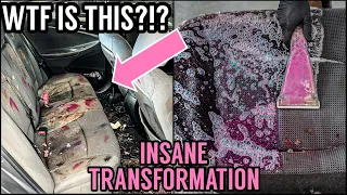 Deep Cleaning The NASTIEST REPO Car Ever! | Insanely Satisfying Car Detailing Transformation How To!