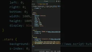 Create moon and stars with css and html